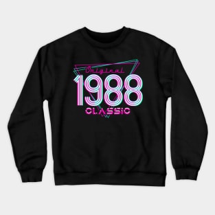 Born In 1988 Throwback Birthday Crewneck Sweatshirt